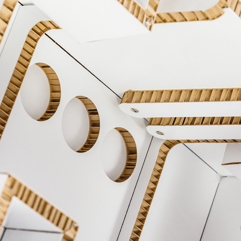 Exemple d'application avec des plaques blanches de SKINABOARD®